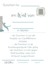 Laden Sie das Bild in den Galerie-Viewer, Gutschein von CatsANDInterior
